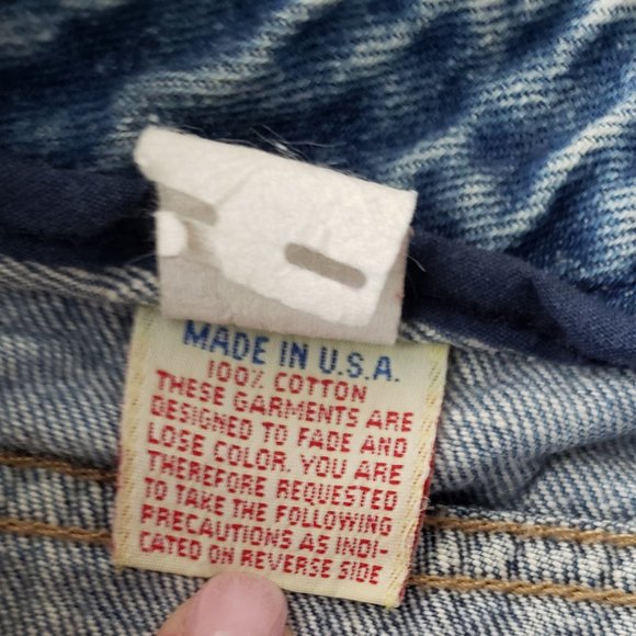 **SOLD**Vintage 1970s Calvin Klein USA Made High-Rise Jeans 24 X 33 Juniors - Picture 5 of 11